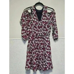 Women's Banana Republic Floral Dress Size 2 Blue Pink‎